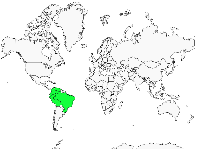 Distribution black-faced.antbird
