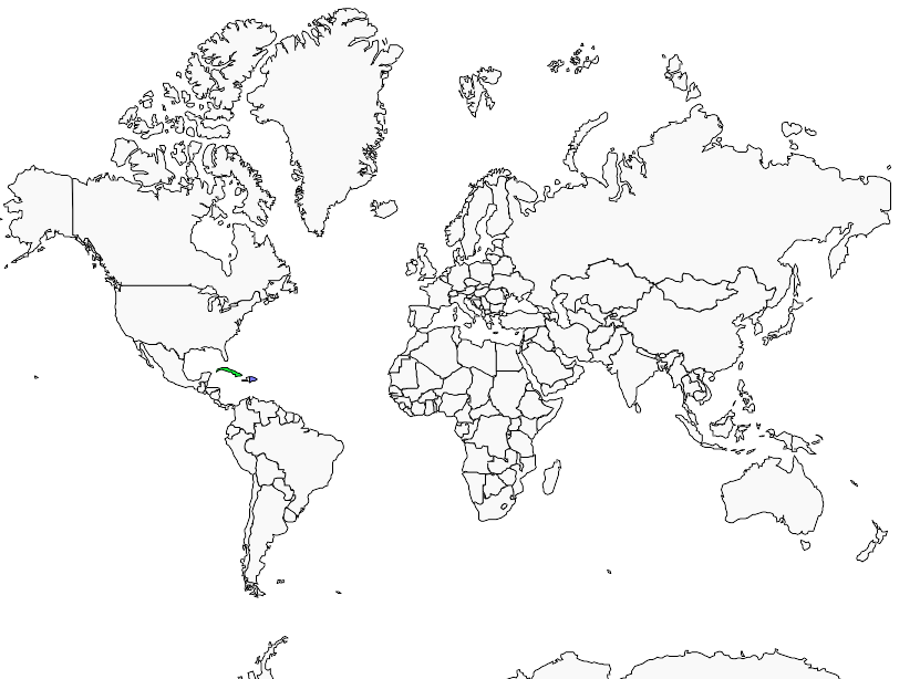 Distribution ara.d.hispaniola