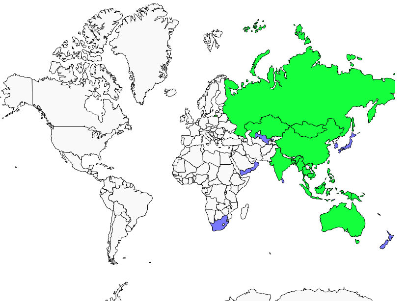 Distribution asian.dowitcher