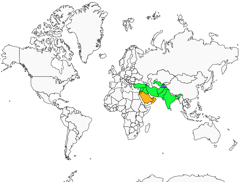 Distribution white-eared.bulbul