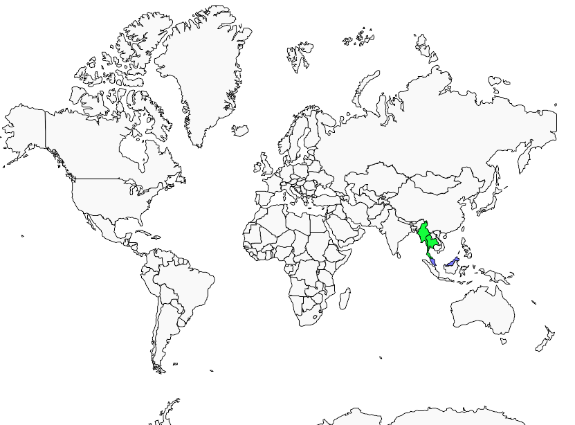 Distribution olive.bulbul