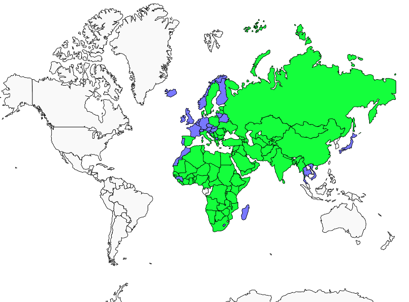 Distribution busard.pale