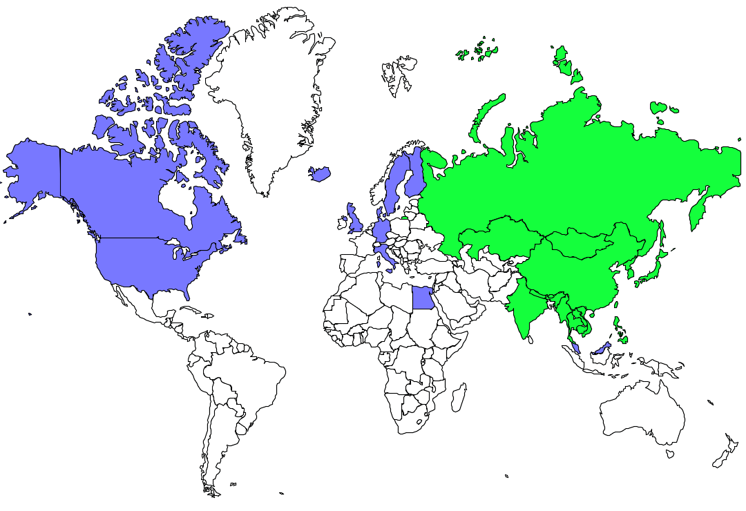 Distribution siberian.rubythroat