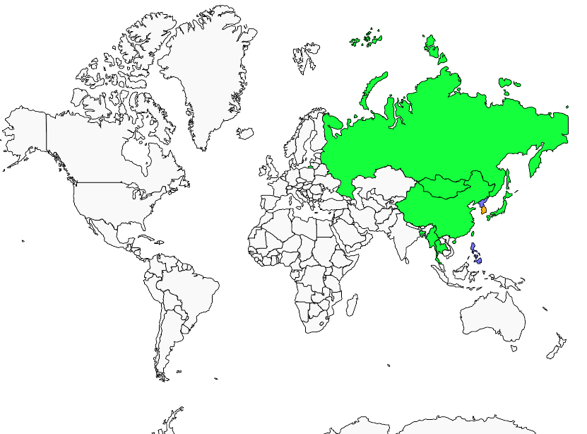 Distribution oriental.stork