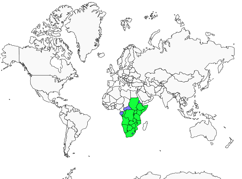 Distribution black-chested.snake-eagle
