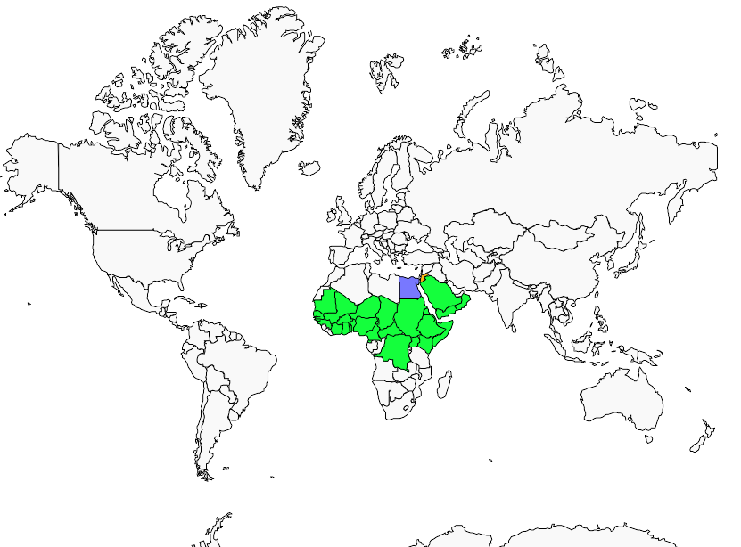 Distribution colombar.waalia