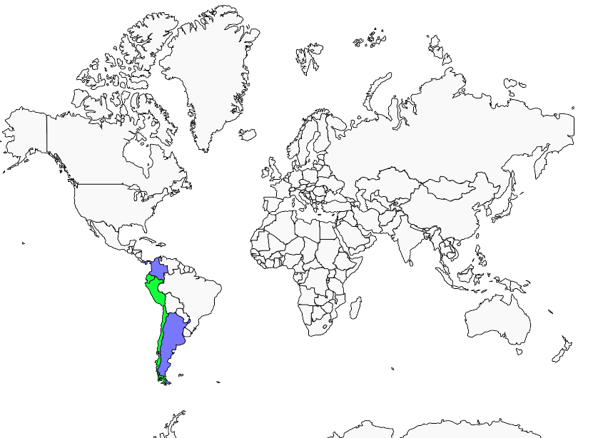 Distribution guanay.cormorant