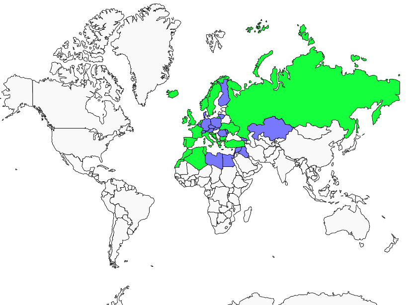 Distribution european.shag