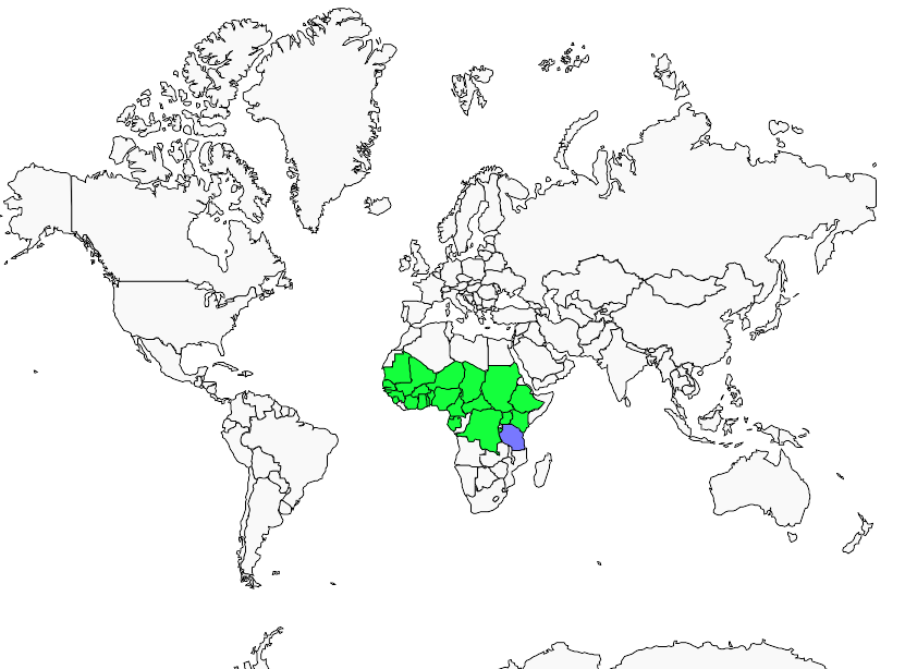Distribution brown.babbler