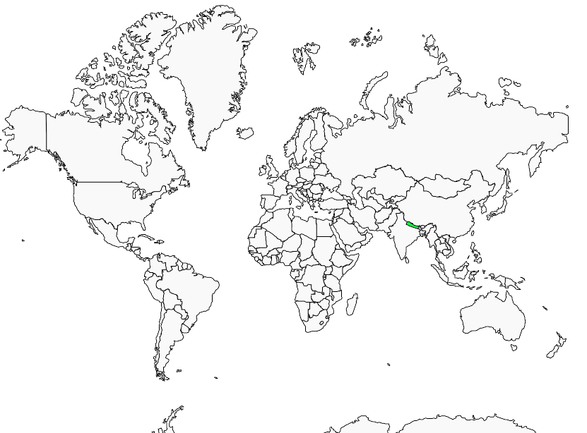 Distribution spiny.babbler