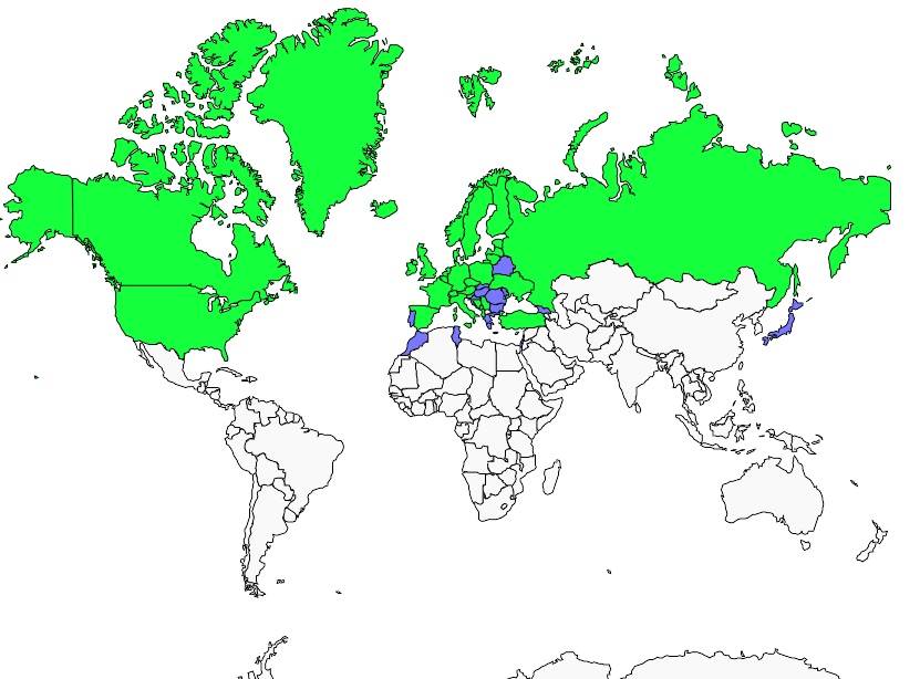 Distribution common.eider