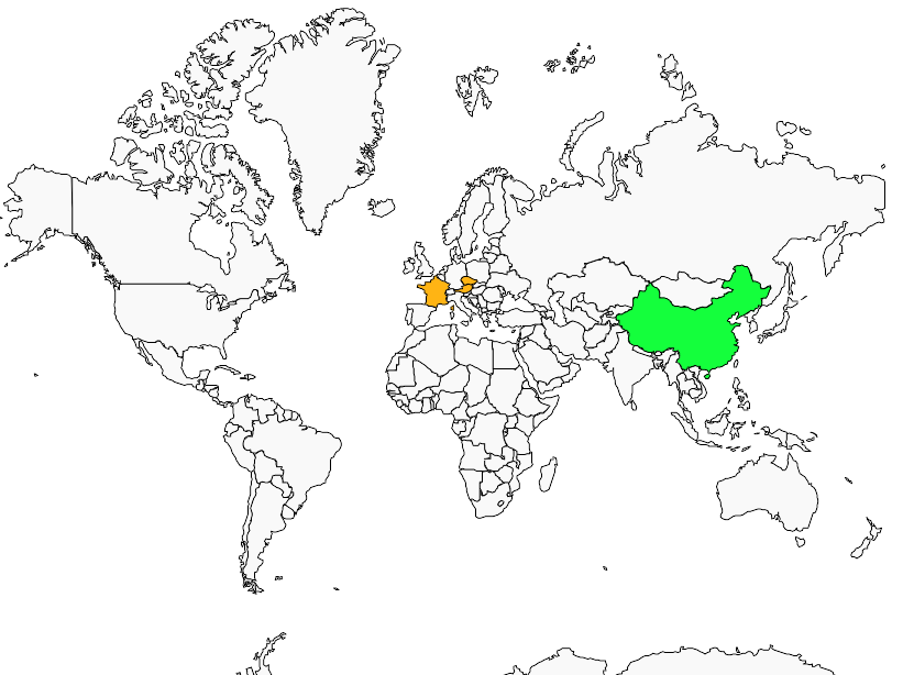 Distribution faisan.venere