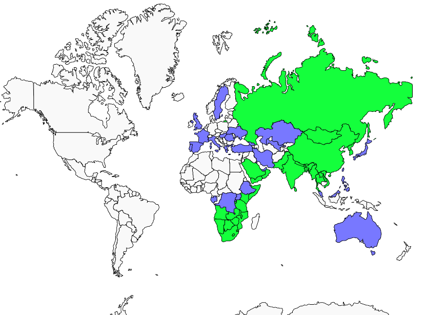 Distribution amur.falcon