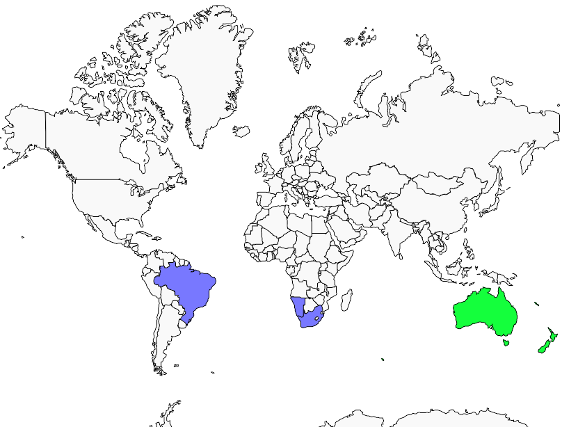 Distribution fou.austral