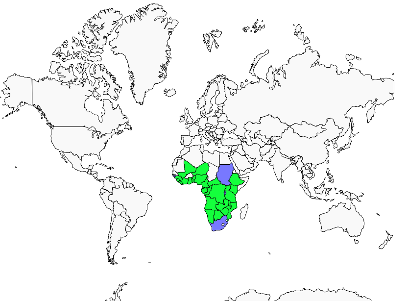 Distribution glareole.aureolee