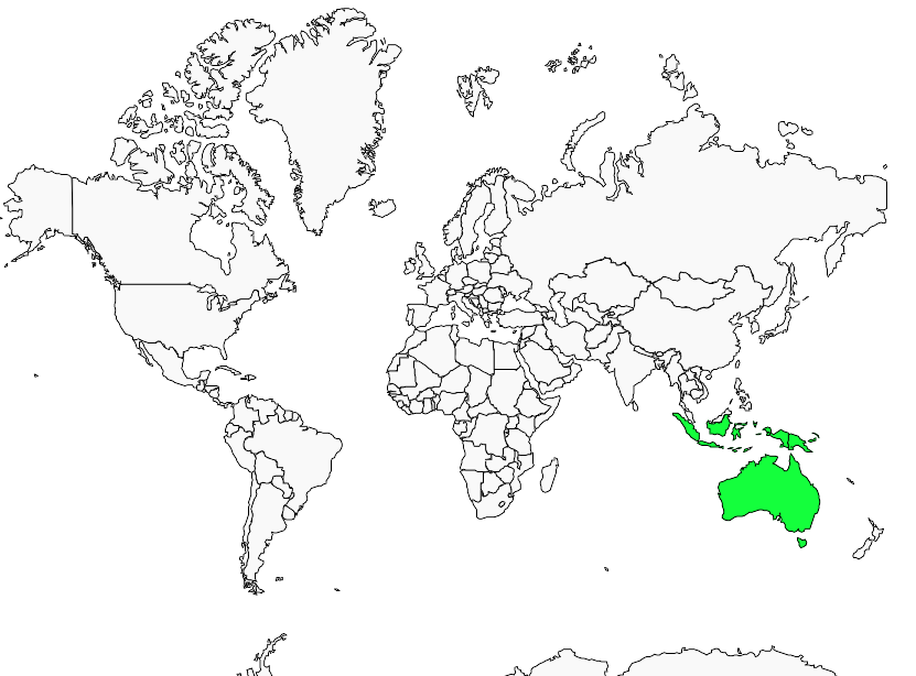 Brolga : Geographic range Brolga : Geographic range