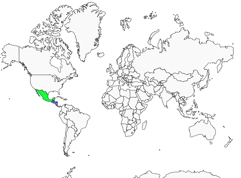 Distribution hirondelle.du.sinaloa