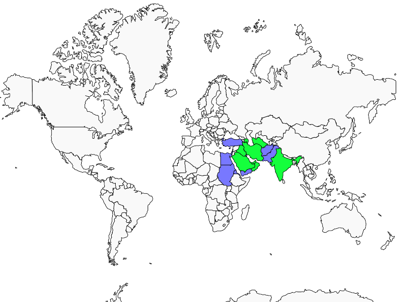 Distribution grey.hypocolius