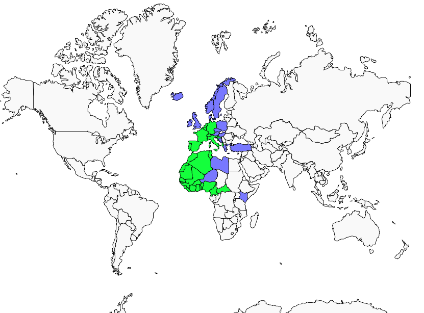 Distribution hypolais.polyglotte