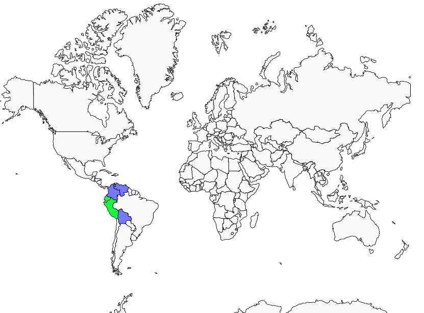Distribution andean.potoo