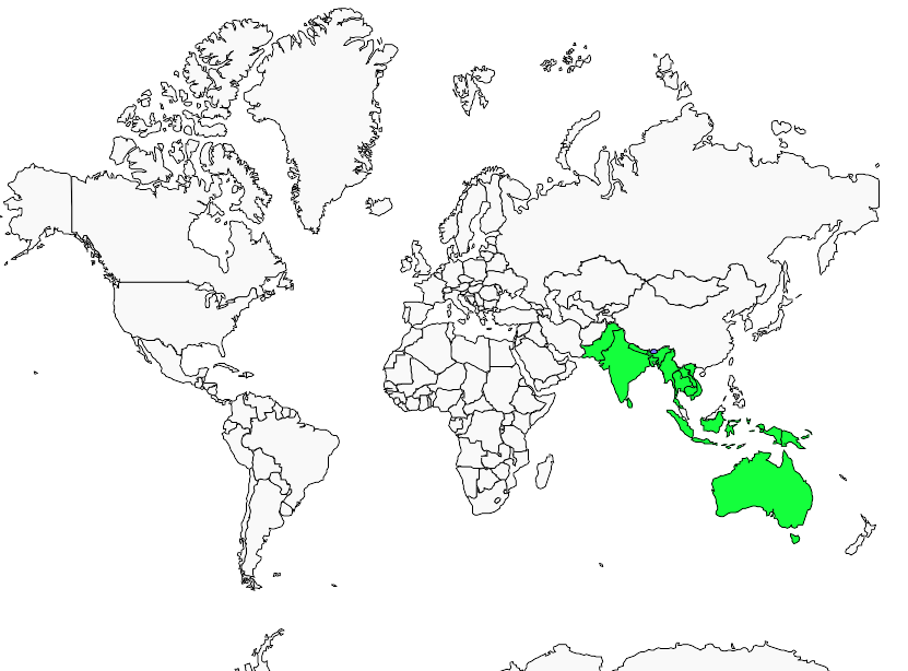 Distribution jabiru.d.asie