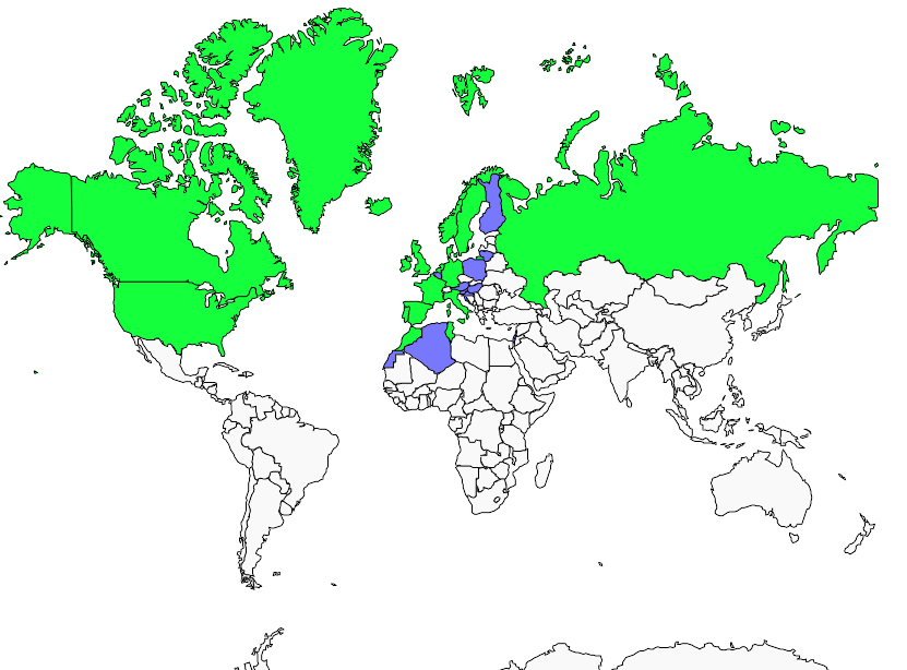Distribution atlantic.puffin
