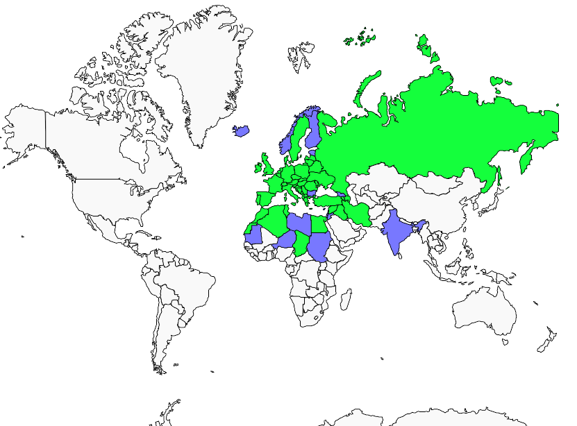 Distribution red.kite