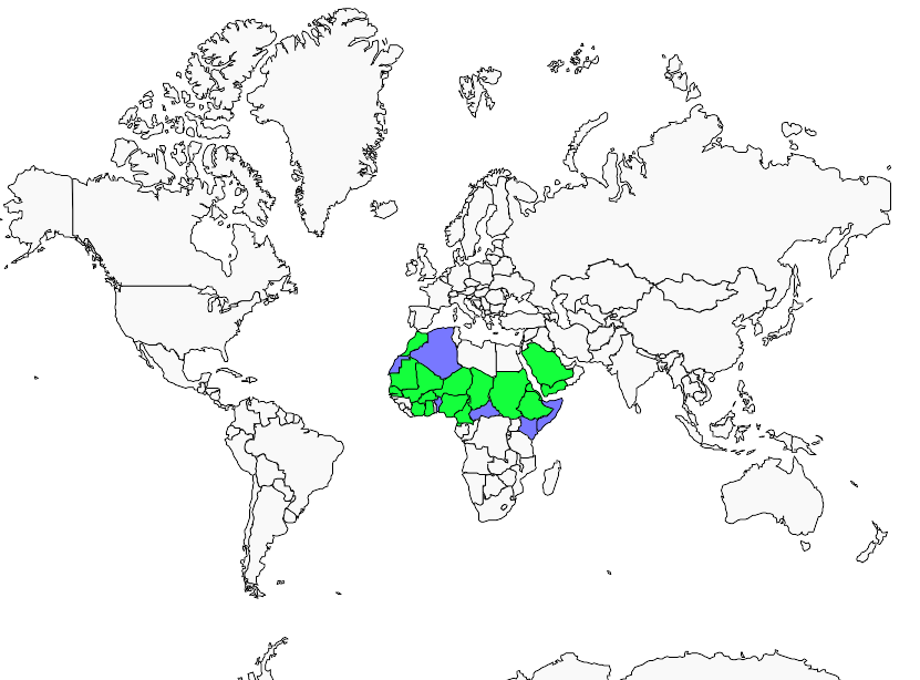 Distribution outarde.arabe
