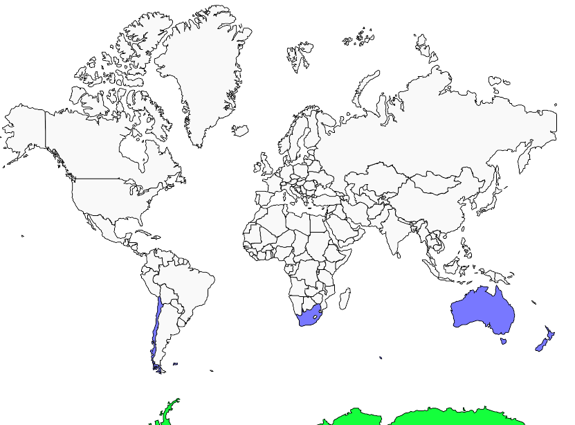 Distribution petrel.antarctique