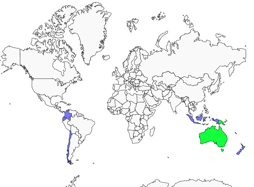 Distribution petrel.de.gould