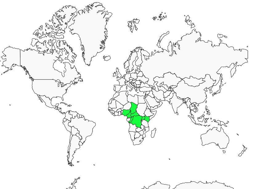 Distribution pic.a.poitrine.tachetee