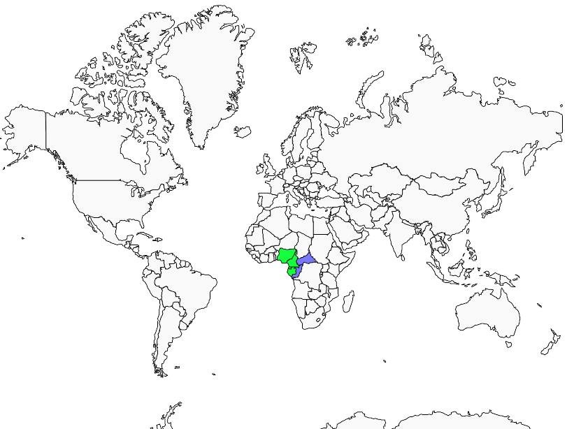 Distribution grey-necked.rockfowl