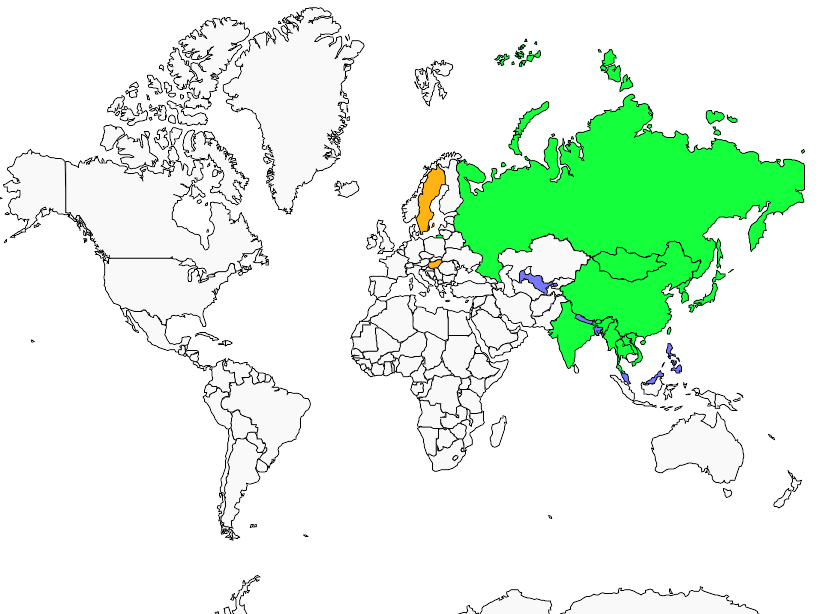 Distribution daurian.redstart