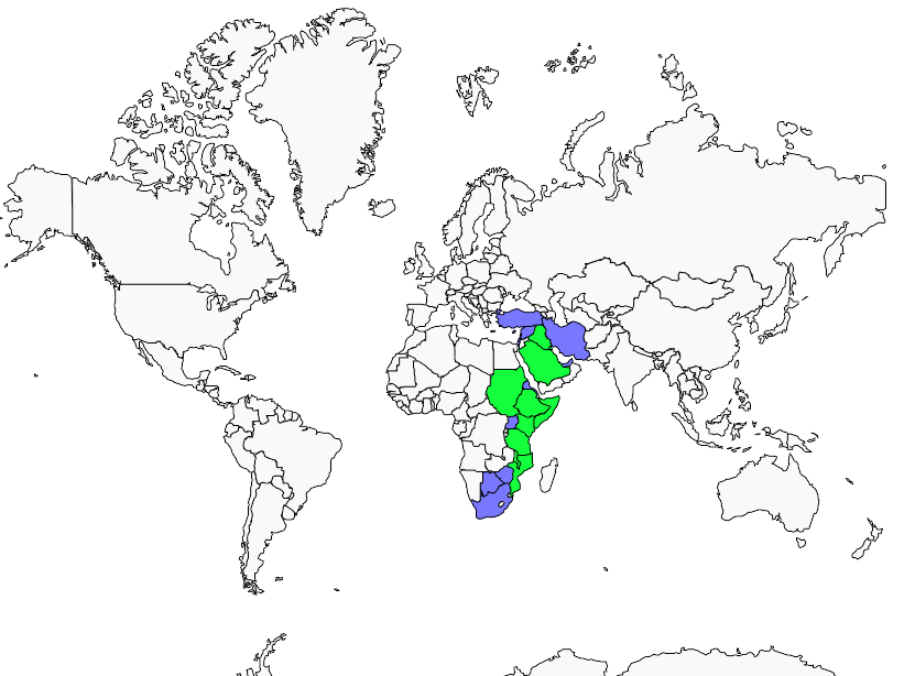 Distribution rousserolle.d.irak