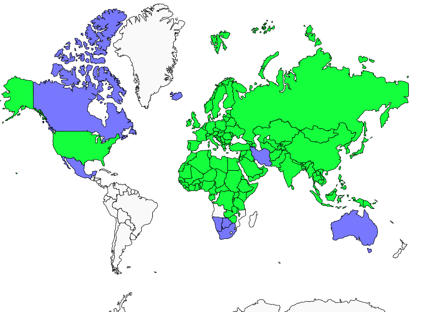 Distribution garganey