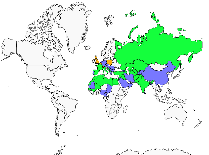 Distribution marbled.duck