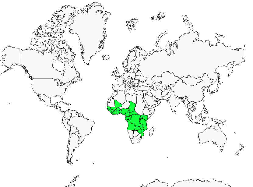 Distribution western.violet-backed.sunbird