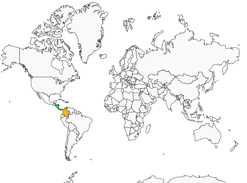 Distribution black-eared.wood-quail