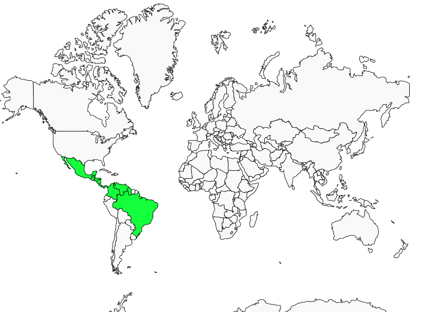 Distribution todirostre.de.desmarest