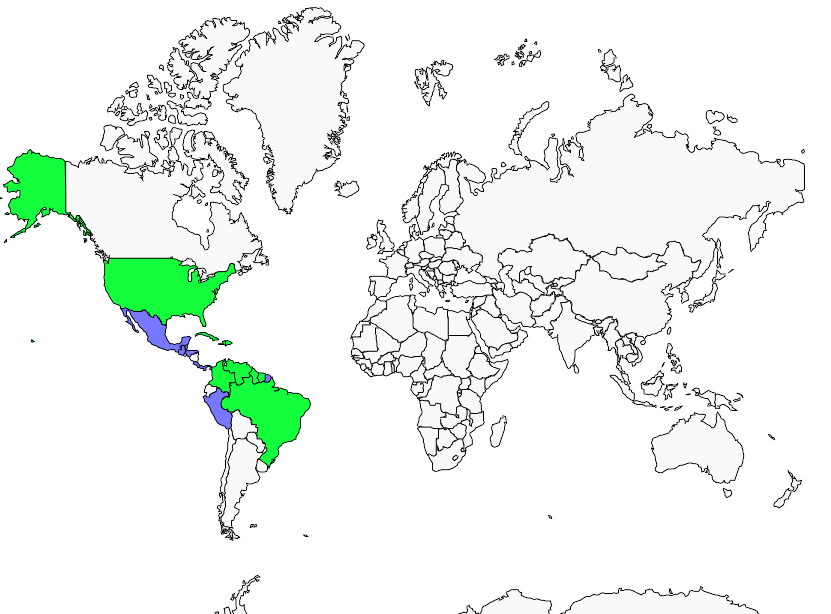 Distribution black-whiskered.vireo