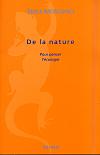 De la nature : Pour penser l'écologie