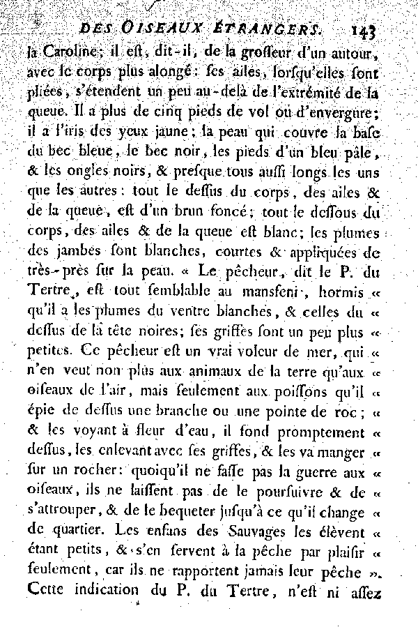 Oiseaux étrangers qui ont rapport aux Aigles et Balbuzards.