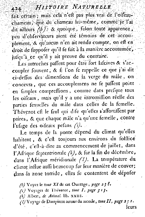 L'Autruche.