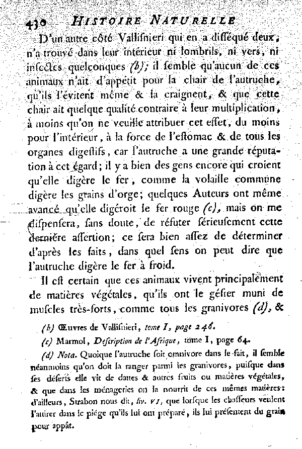 L'Autruche.