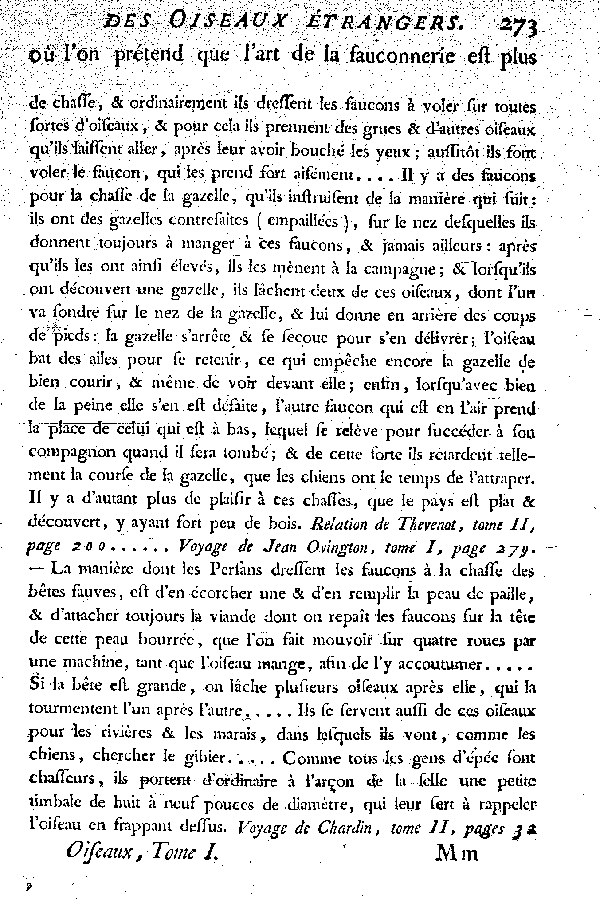 Oiseaux étrangers qui ont rapport au Gerfaut et aux Faucons