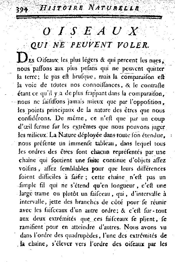 Oiseaux qui ne peuvent voler.