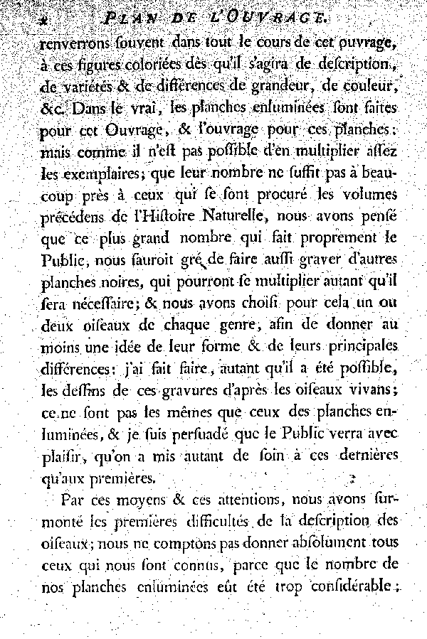 PLAN de l'Ouvrage.