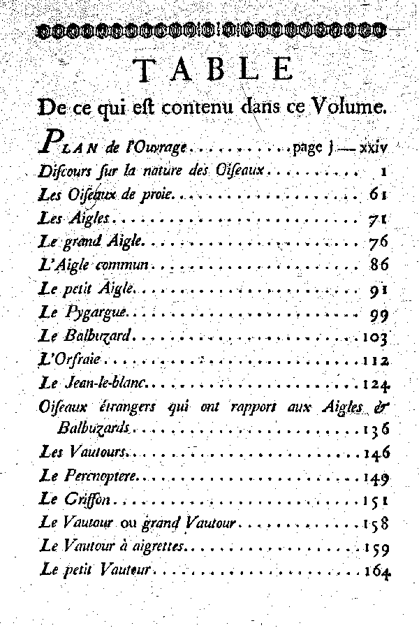 PLAN de l'Ouvrage.