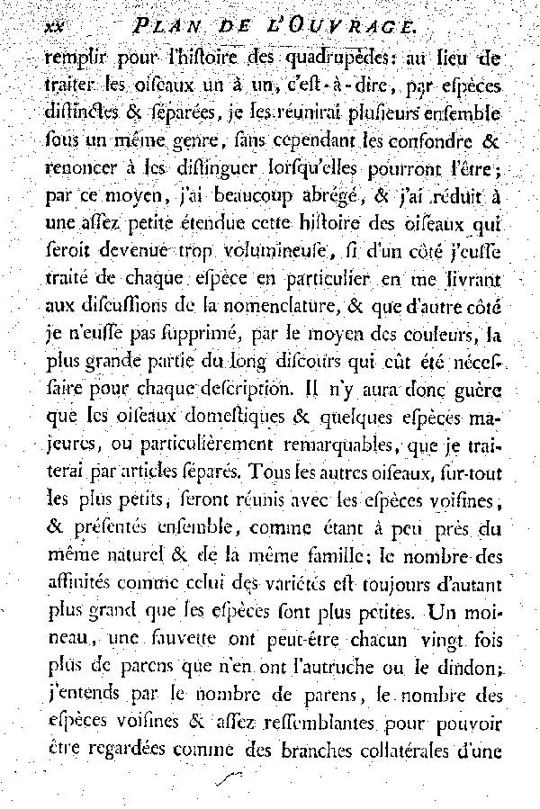 PLAN de l'Ouvrage.