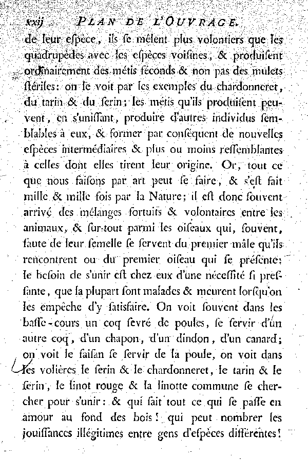 PLAN de l'Ouvrage.